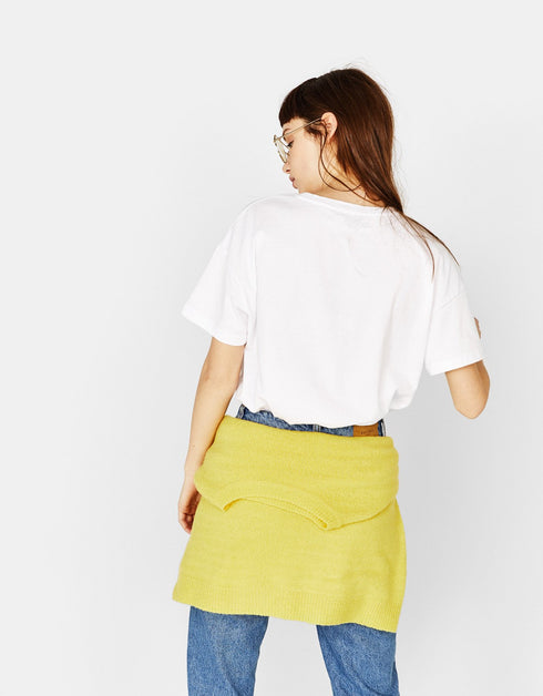 Cotton T-shirt with slogan